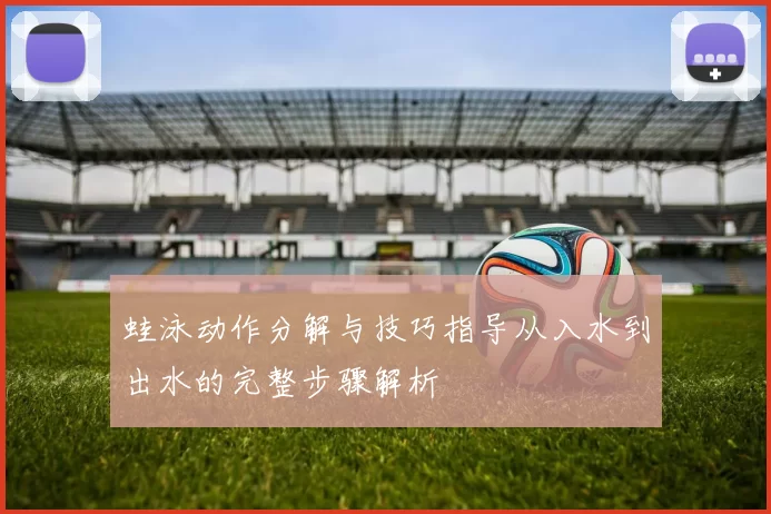 蛙泳动作分解与技巧指导从入水到出水的完整步骤解析